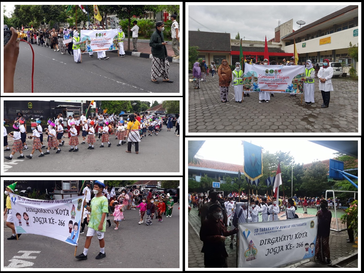 Karnaval TK SD Tarakanita dan SMP 14 dalam HUT Kota Yogyakarta