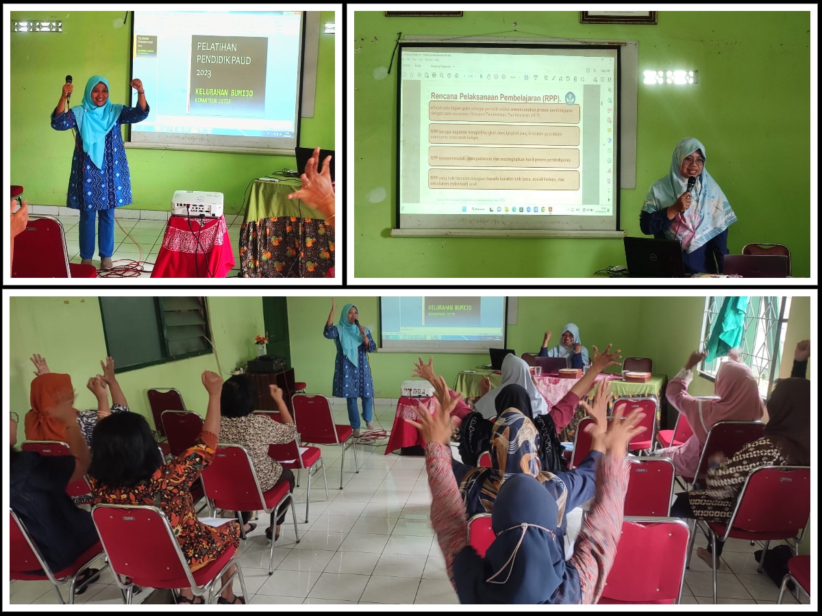 Peningkatan Wawasan Pendidik PAUD melalui Pelatihan Pendidik PAUD Kelurahan Bumijo